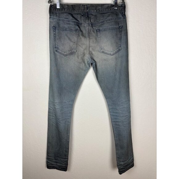 NWT John Elliott 32x33 Mens The Cast 2 Odeon Wash Indigo Distressed Jeans - Picture 2 of 6